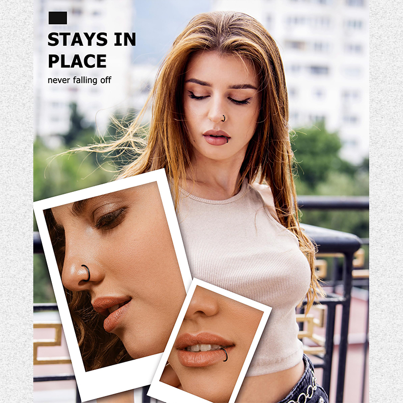 6pcs/lot Hypoallergenic Nose R - Body Jewelry And Earrings incelemesi ve fiyatı