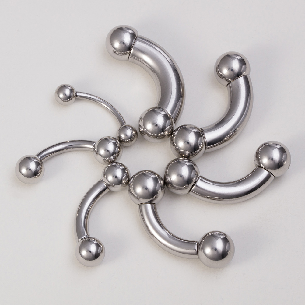 1pc Big Size Surgical Steel Ey - Eyebrow Curved Barbell incelemesi ve fiyatı