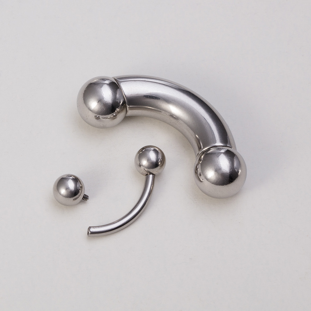 1pc Big Size Surgical Steel Ey - Eyebrow Curved Barbell incelemesi ve fiyatı