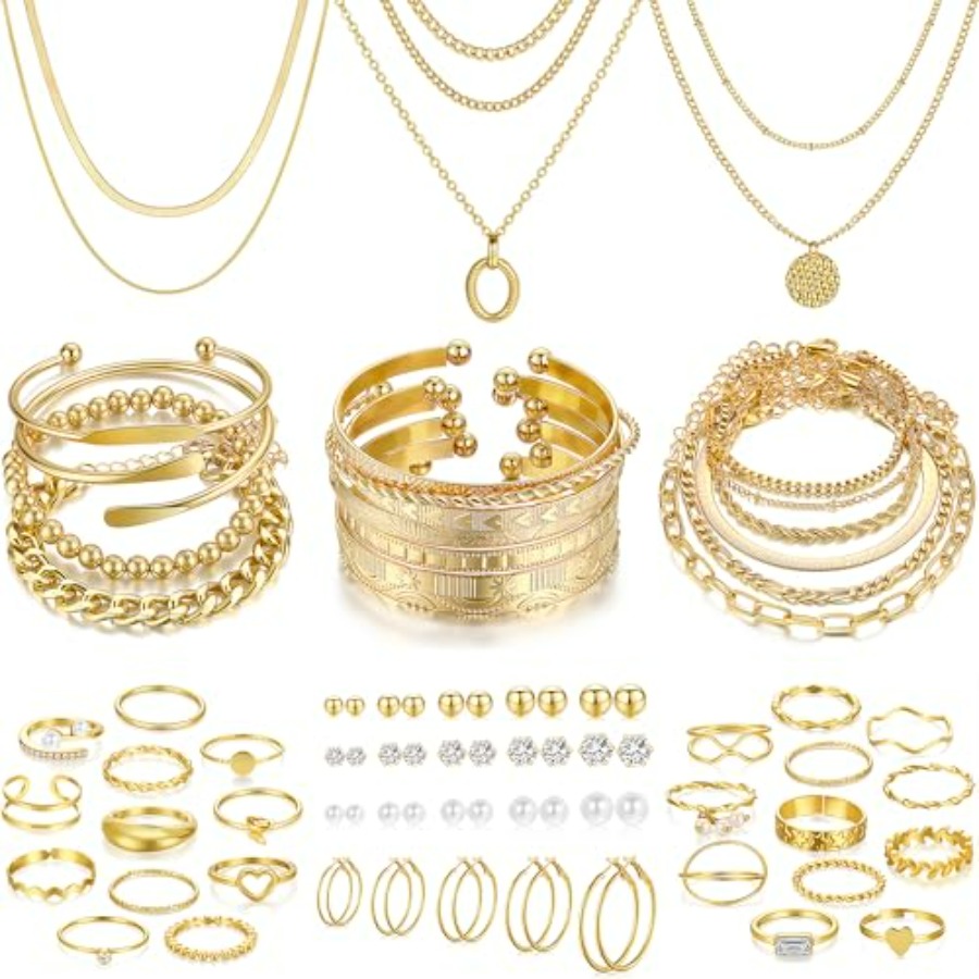 FAXHION 68 Pcs for with 7 Neck - Body Jewelry And Earrings incelemesi ve fiyatı
