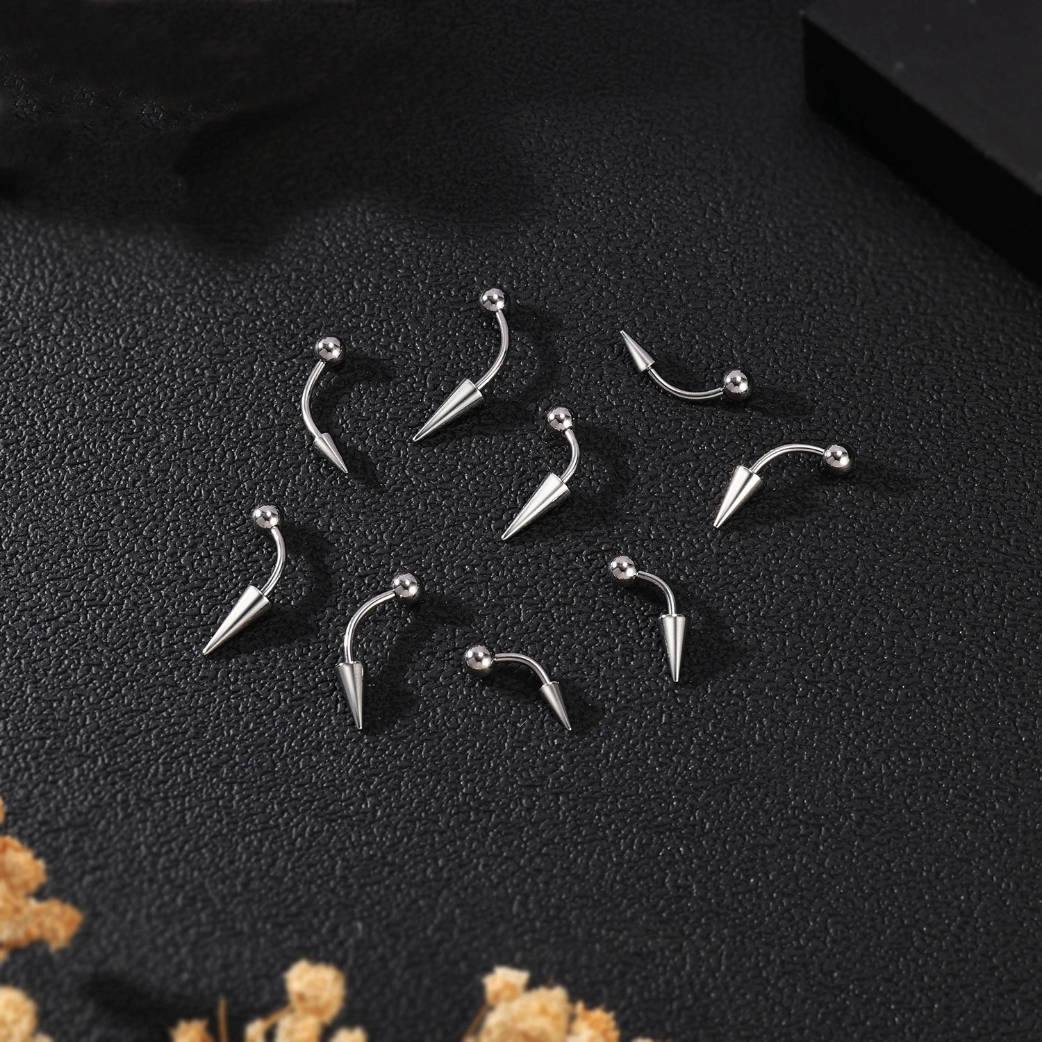 1PC 16G Long Spike Bridge Stai - Eyebrow Curved Barbell incelemesi ve fiyatı