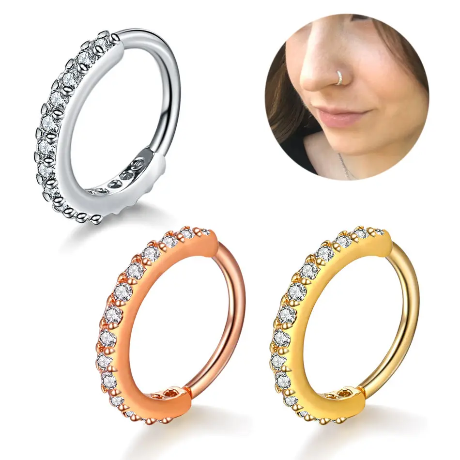 Cubic Zircon Fake Nose Ring fo - Septum Clicker Ring incelemesi ve fiyatı
