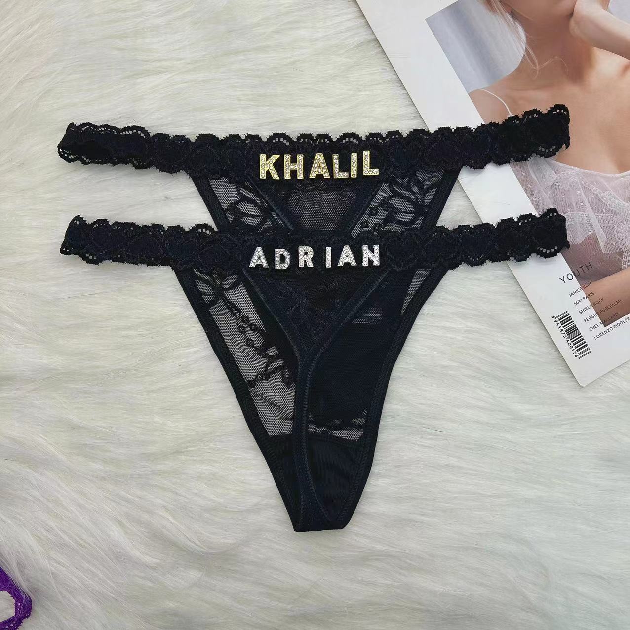 Custom Name Thong Panties with - Body Jewelry Names incelemesi ve fiyatı