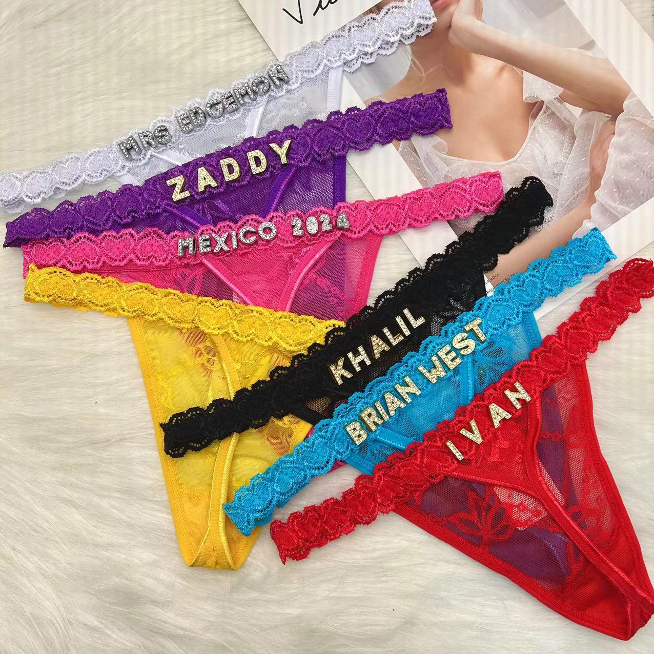Custom Name Thong Panties with - Body Jewelry Names incelemesi ve fiyatı