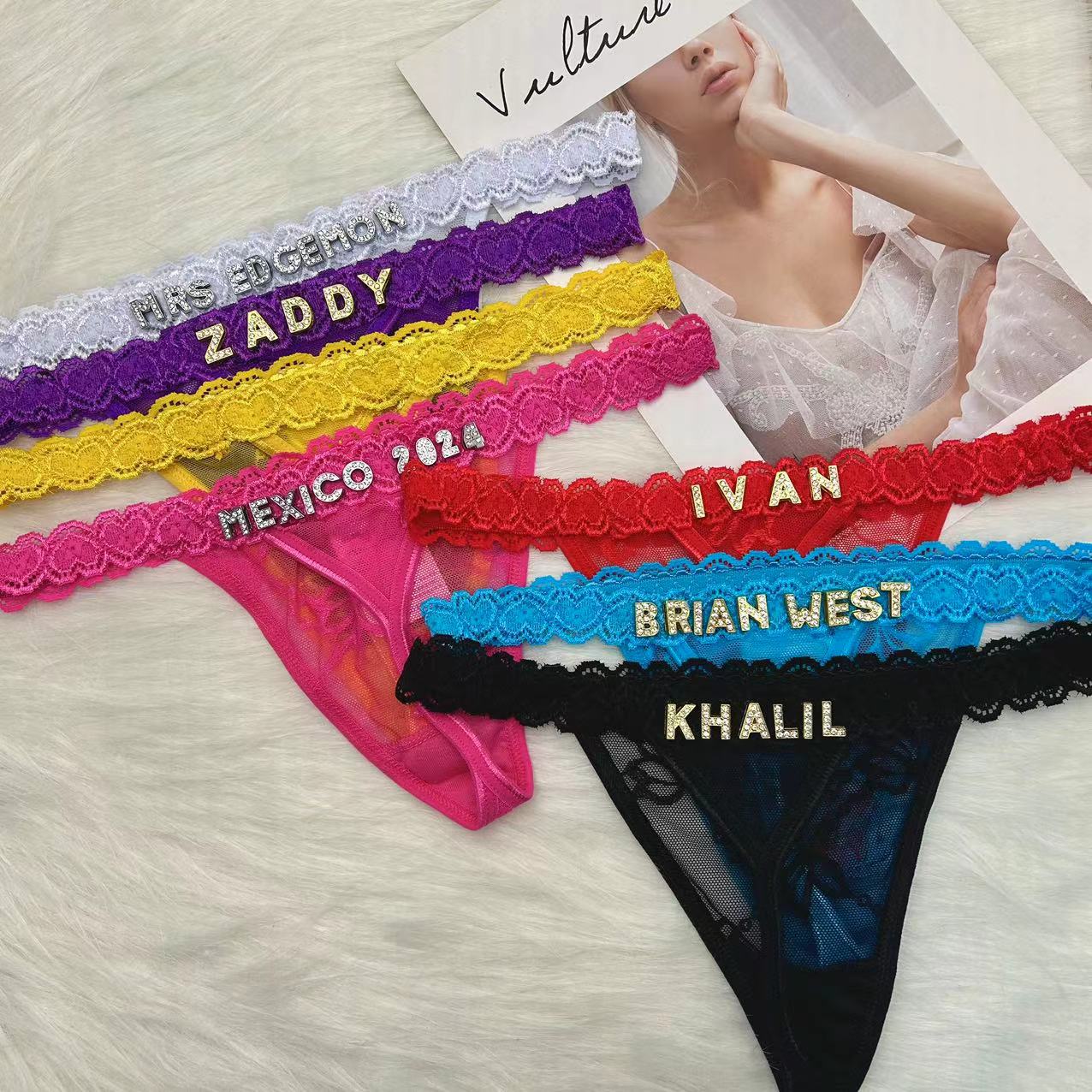 Custom Name Thong Panties with - Body Jewelry Names incelemesi ve fiyatı