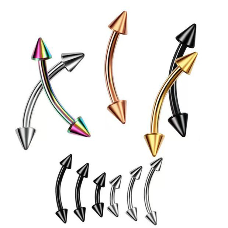 2Piece Titanium Steel Eyebrow  - Eyebrow Curved Barbell incelemesi ve fiyatı