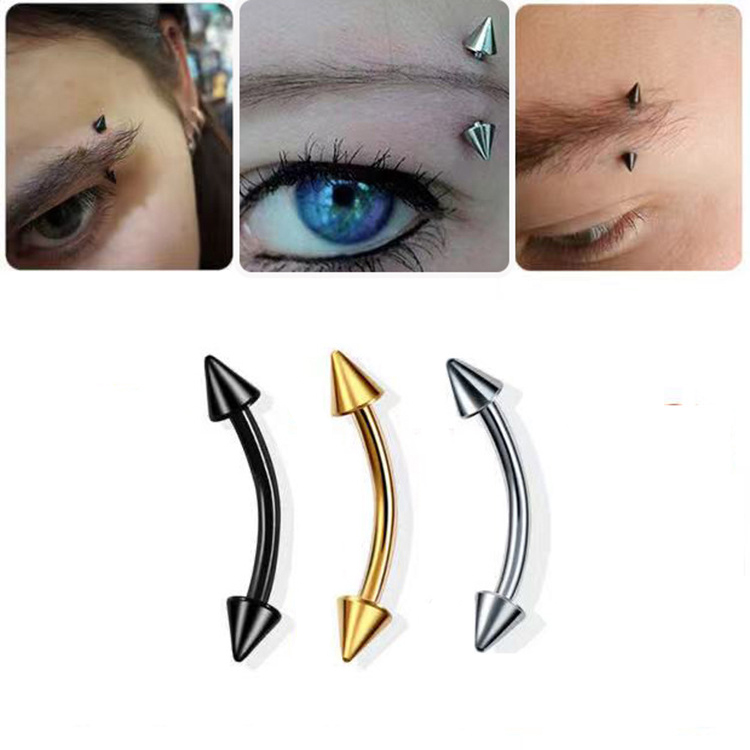 2Piece Titanium Steel Eyebrow  - Eyebrow Curved Barbell incelemesi ve fiyatı