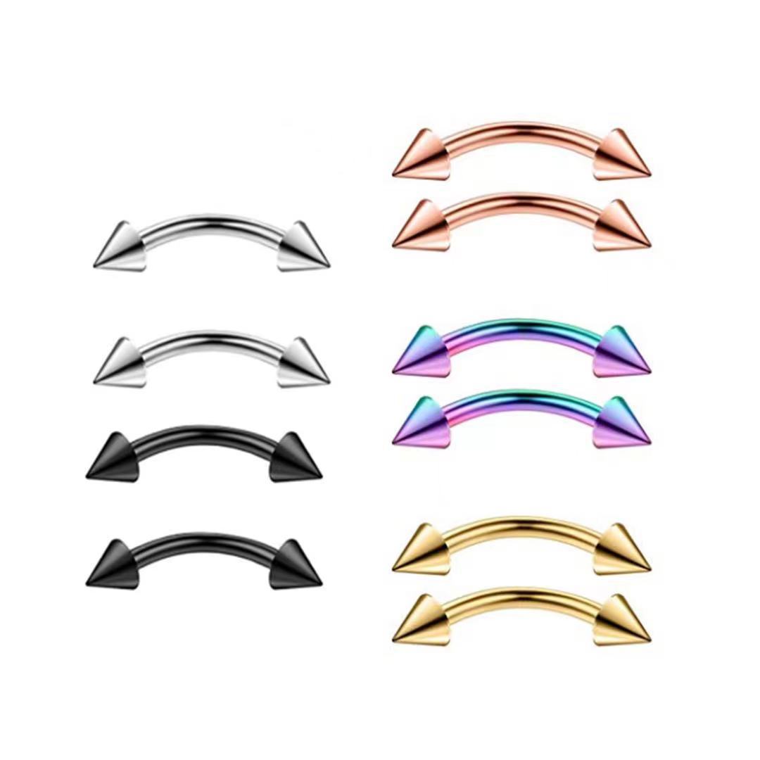 2Piece Titanium Steel Eyebrow  - Eyebrow Curved Barbell incelemesi ve fiyatı