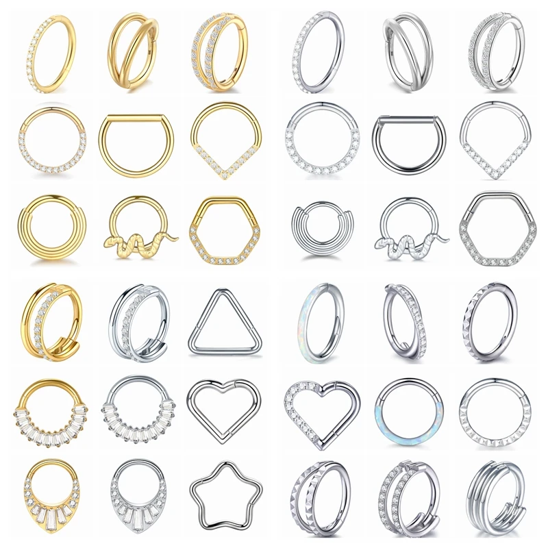 1pc Titanium Cartilage Hoop Ea - Septum Clicker Ring incelemesi ve fiyatı