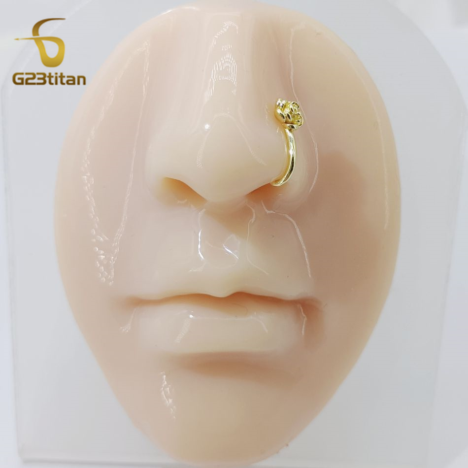 1pc Crystal Copper Rose Nose C - Body Jewelry Ear Piercing incelemesi ve fiyatı