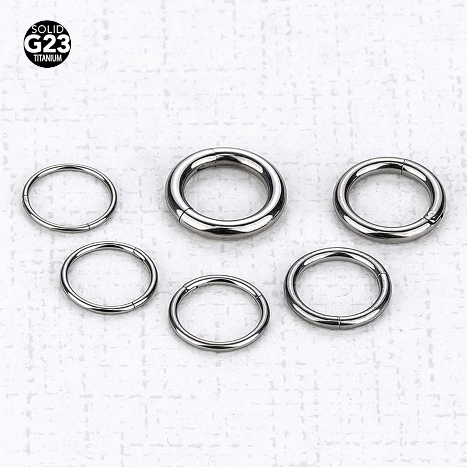 1PC G23 Titanium Hinged Segmen - Septum Clicker Ring incelemesi ve fiyatı