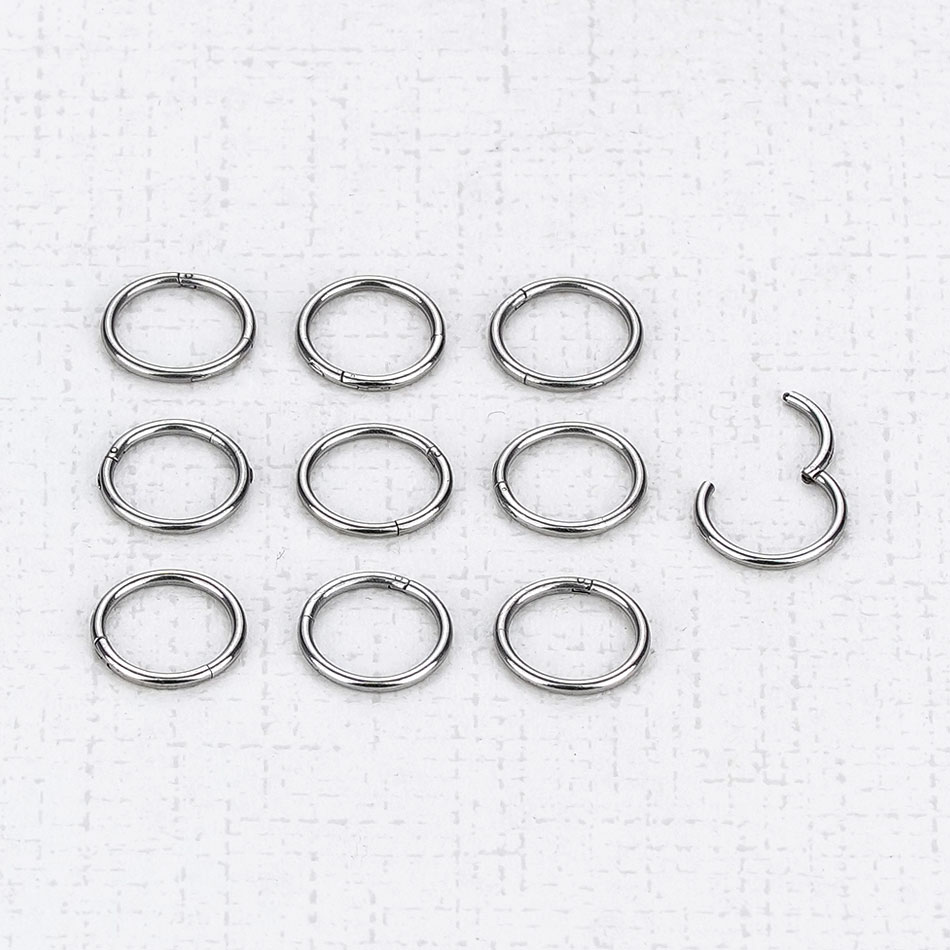 1PC G23 Titanium Hinged Segmen - Septum Clicker Ring incelemesi ve fiyatı