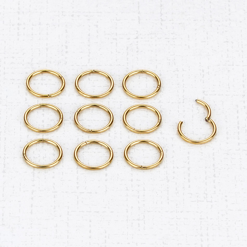 1PC G23 Titanium Hinged Segmen - Septum Clicker Ring incelemesi ve fiyatı