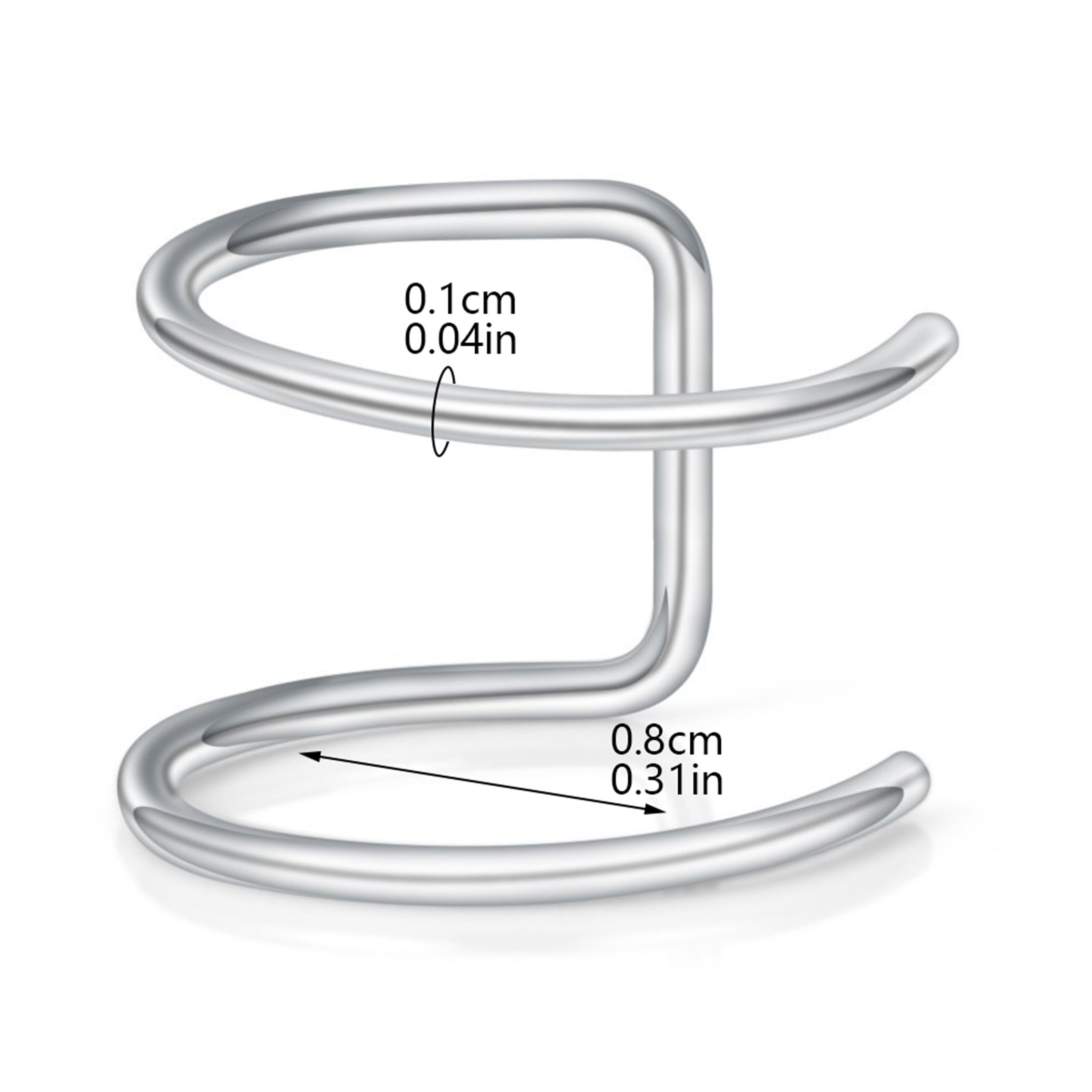 2pcs New No-Piercing Ear Cuffs - Body Jewelry Ear Piercing incelemesi ve fiyatı