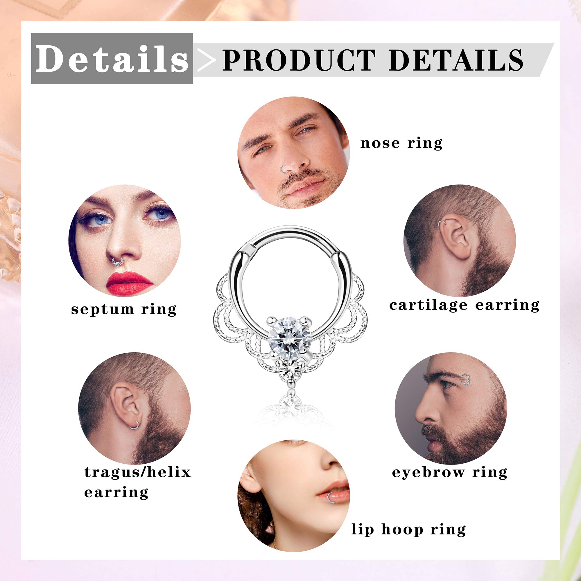 Drperfect 16G Septum Clicker R - Septum Clicker Ring incelemesi ve fiyatı