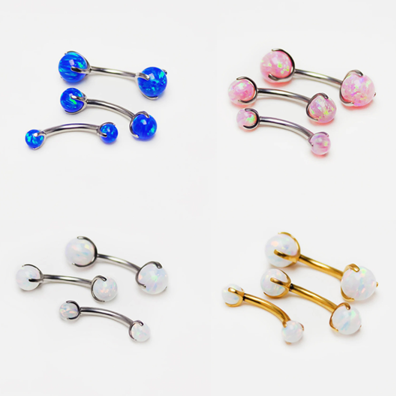F136 Titanium Opal Eyebrow Pie - Eyebrow Curved Barbell incelemesi ve fiyatı