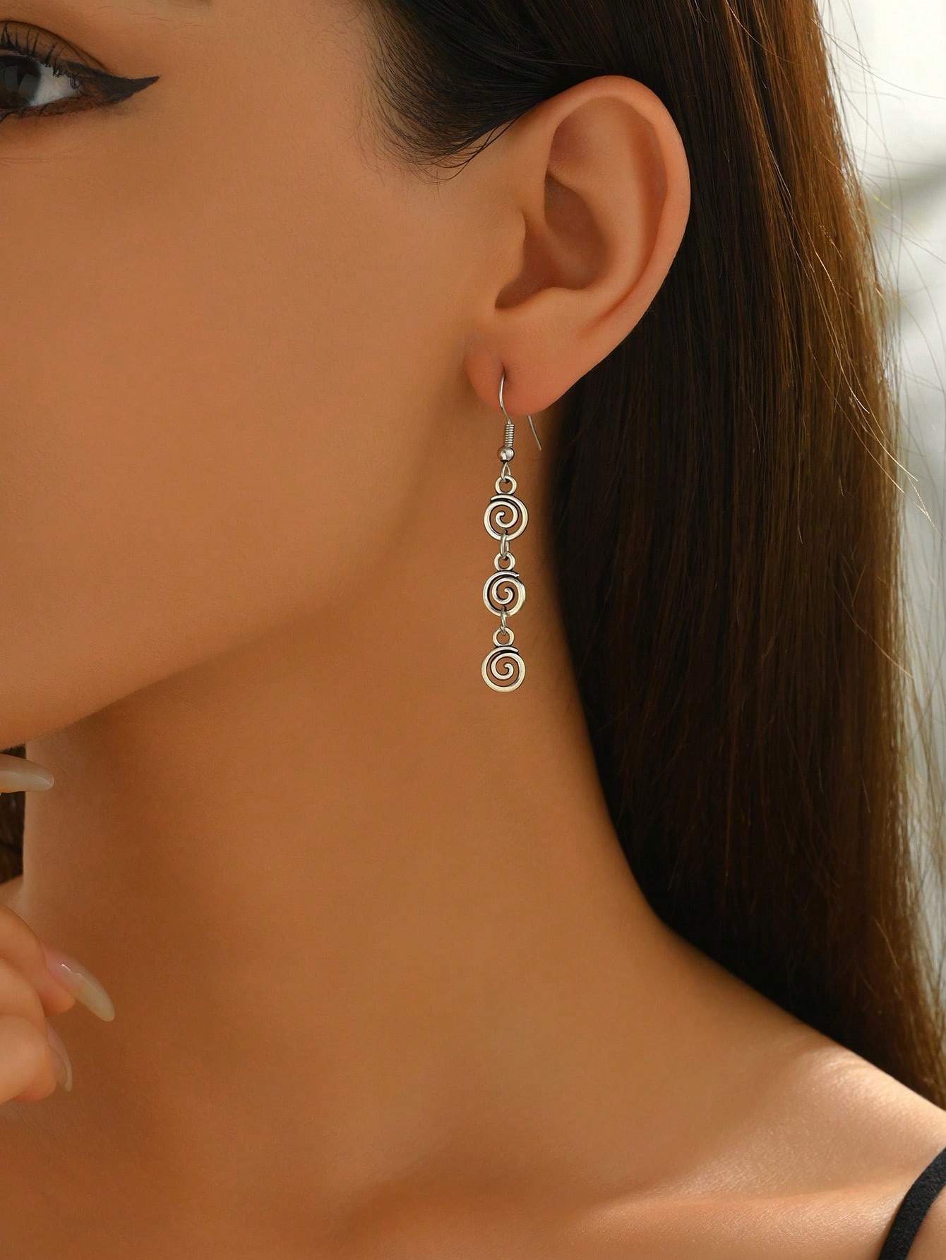 1 Pair Retro Distressed Versat - Body Jewelry And Earrings incelemesi ve fiyatı