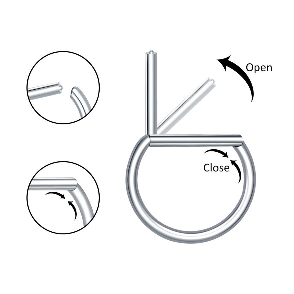 ASTM F136 Titanium Septum Ring - Septum Clicker Ring incelemesi ve fiyatı
