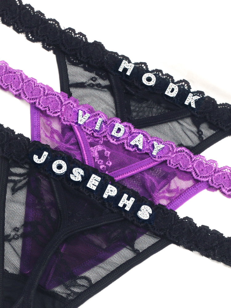 Customize Thongs Crystal Name  - Body Jewelry Names incelemesi ve fiyatı
