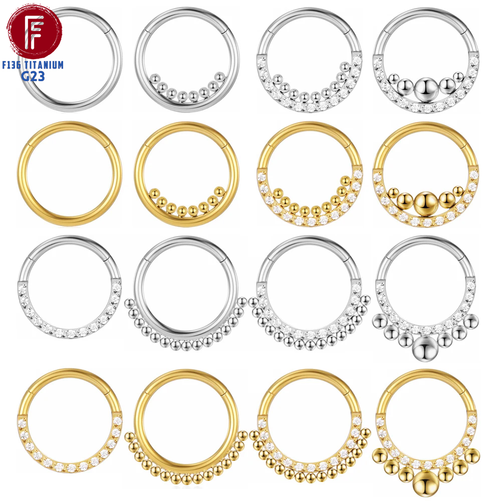 F136 Titanium Nose Piercing Hi - Septum Clicker Ring incelemesi ve fiyatı